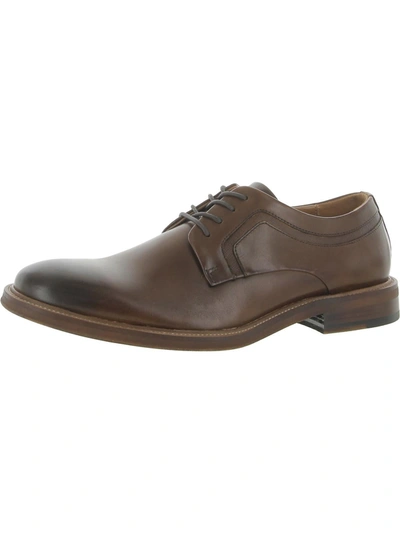 Shop Kenneth Cole New York Prewitt Mens Leather Lace-up Oxfords In Green