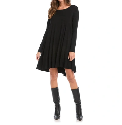 Shop Karen Kane Long Sleeve Maggie Dress In Black