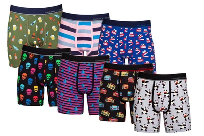 Shop Unsimply Stitched Boxer Brief 7 Pack In Multi