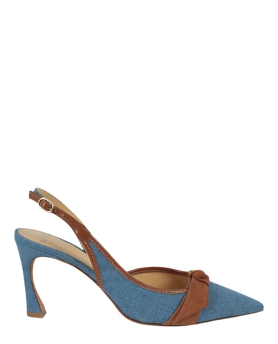 Shop Alexandre Birman Clarita Slingback Heels In Blue