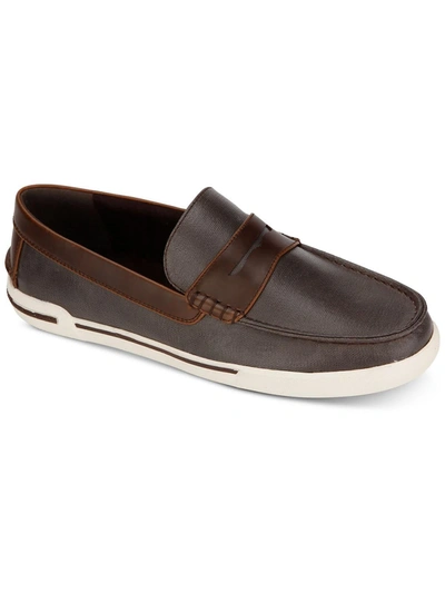 Shop Unlisted Un-anchor Mens Slip On Flat Loafers In Brown