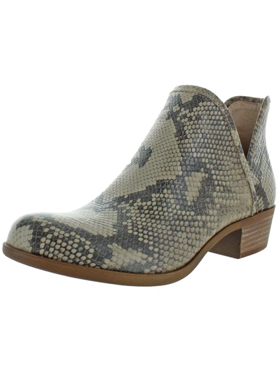 Shop Lucky Brand Baley 2 Womens Ankle Booties In Grey