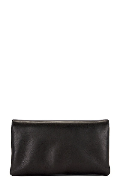 Saint Laurent Calypso Large Bi-fold Wallet In Noir