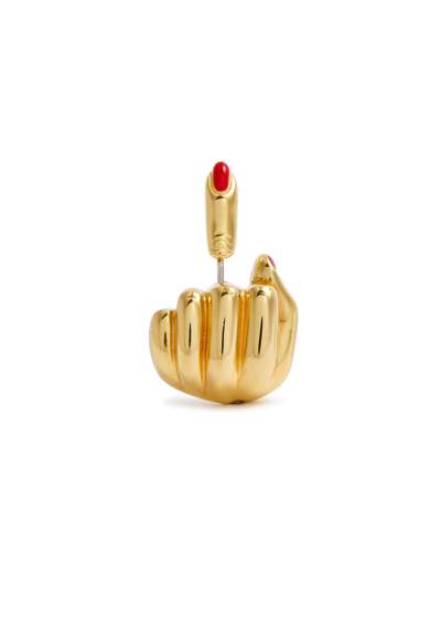Shop Anissa Kermiche French For Goodnight 18kt Gold-plated Single Earring