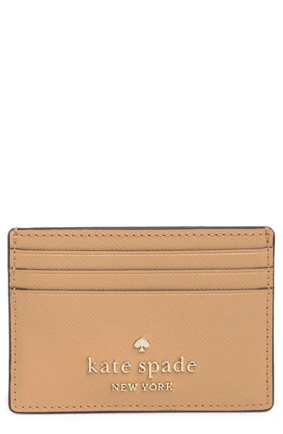 Shop Kate Spade New York Cameron Small Slim Cardholder Wallet In Light Fawn