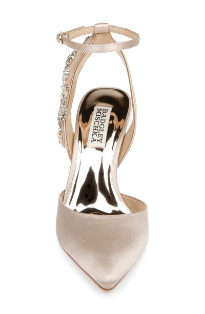 Shop Badgley Mischka Collection Blanca Sandal In Nude