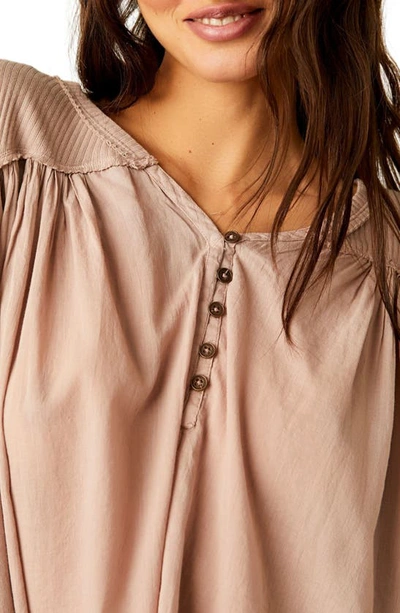 Shop Free People Lyrical Flowy Tunic Top In Etherea