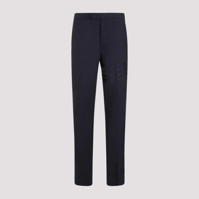 Shop Thom Browne Backstrap Pants 5 In Dark Blue