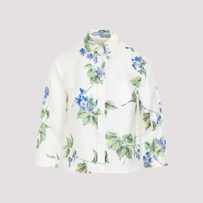 Shop Prada Silk Shirt 40 In Fk Talco