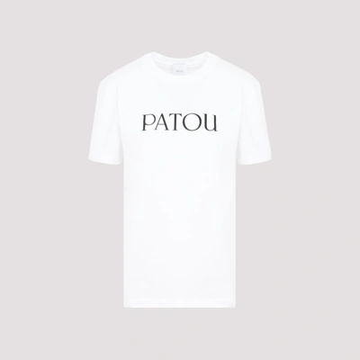 Shop Patou Cotton Essential T-shirt S In W White
