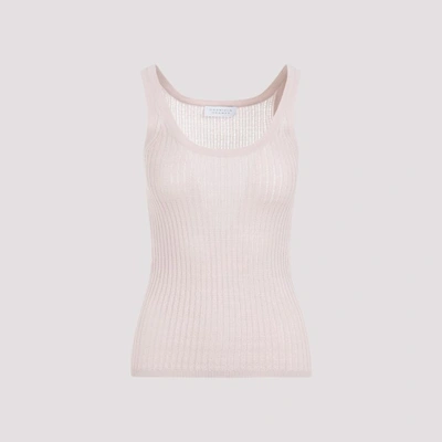 Shop Gabriela Hearst Nevin Pointelle Tank S In Bls Blush