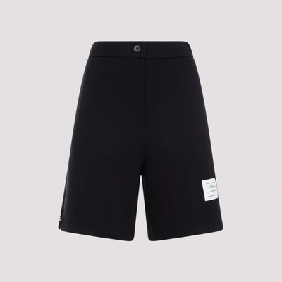 Shop Thom Browne High Waisted Shorts 40 In Navy