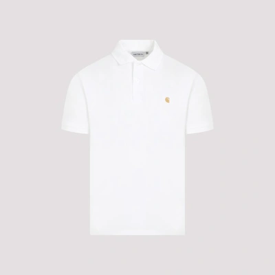 Shop Carhartt Whip S/s Chase Pique Polo S In White Gold