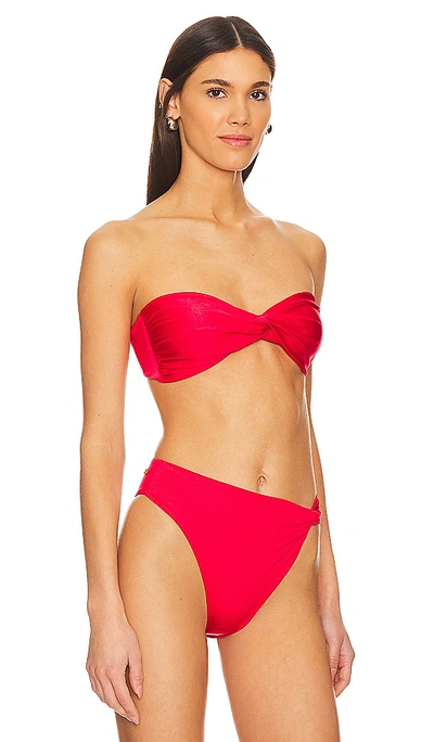Shop Baobab Vera Bandeau Top In Cherry Red