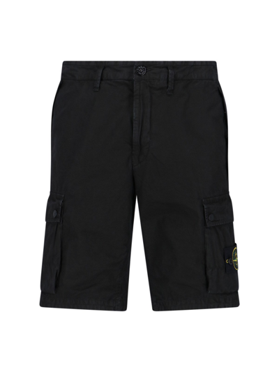 Shop Stone Island 'l1119 Supima®' Shorts In Black  