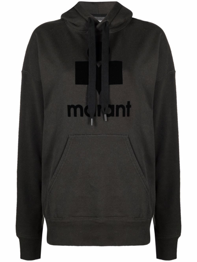 Shop Marant Etoile Cotton Blend Sweatshirt In ブラック