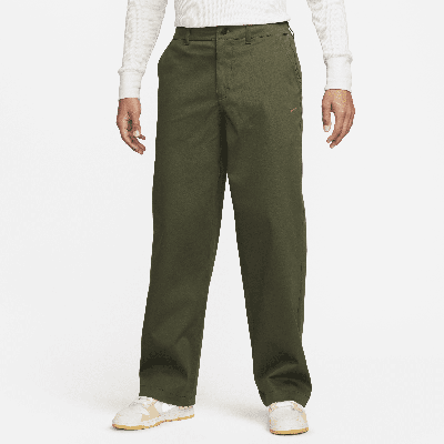 Shop Nike Men's Life El Chino Pants In Green