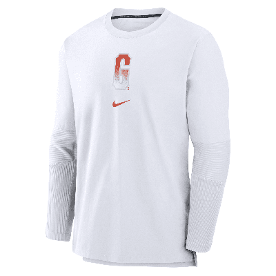 Shop Nike San Francisco Giants Authentic Collection City Connect Player  Men's Dri-fit Mlb Pullover Jacket In White