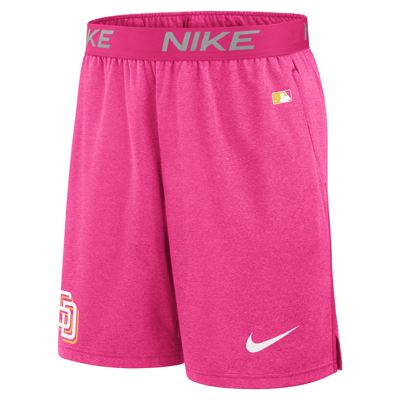 Shop Nike San Diego Padres City Connect Practice  Men's Dri-fit Mlb Shorts In Pink