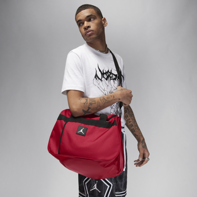 Shop Jordan Essentials Duffle Bag (30l) In Red