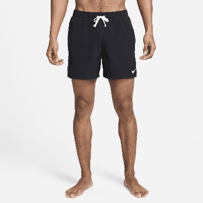 Shop Nike Men's Swim 5" Volley Shorts In Black