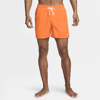 Shop Nike Men's Swim 5" Volley Shorts In Orange