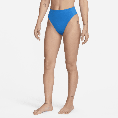 Shop Nike Women's Essential High-waist Swim Bottom In Blue