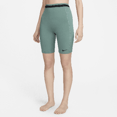 Shop Nike Women's Swim Hydralock Fusion 9" Kick Shorts In Green