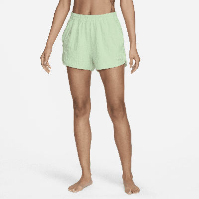Shop Nike Women's Swim Retro Flow Cover-up Shorts In Green