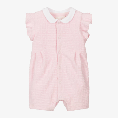 Shop Givenchy Baby Girls Pink Cotton 4g Shortie