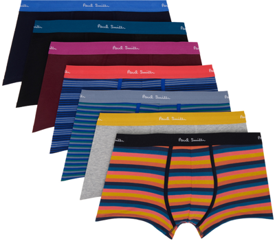 Shop Paul Smith Seven-pack Multicolor Boxers In 1a Multicolour