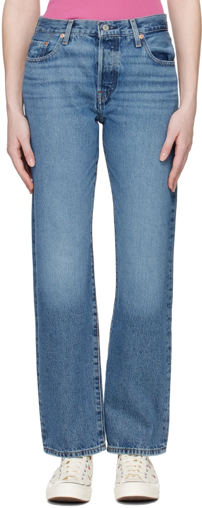 Shop Levi's Blue 501 '90s Jeans In Not My News Channel