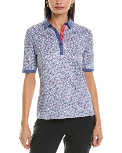 Shop Callaway Chev Geo Polo Shirt In Blue