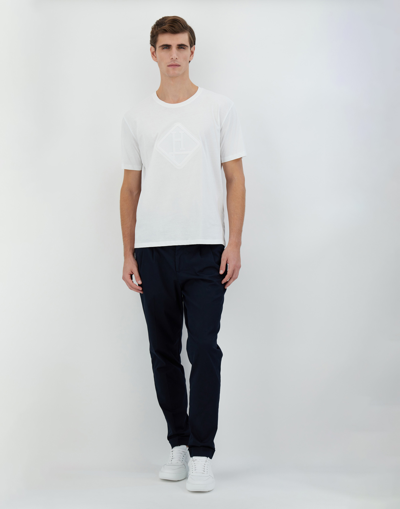 Shop Herno Light Basic Jersey Tシャツ In White
