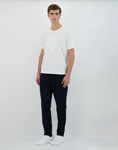 Shop Herno Light Basic Jersey Tシャツ In White