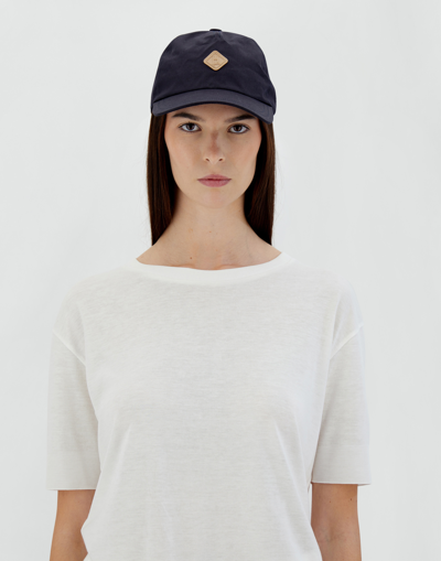 Herno Baseball Cap In Delon In Navy Blue