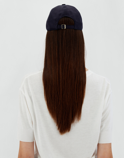 Herno Baseball Cap In Delon In Navy Blue