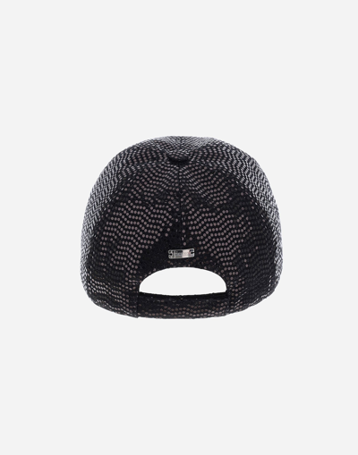 Herno Micro Sequin Cap In Black