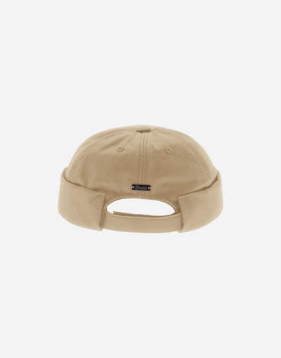 Shop Herno Delon Beanie In Sand