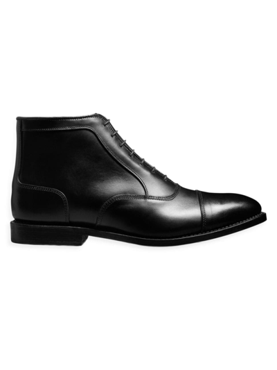 Shop Allen Edmonds Men's Park Avenue Leather Cap-toe Boots In Black