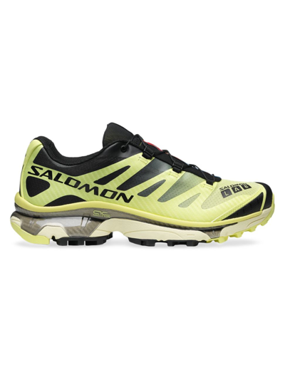 Shop Salomon Men's Xt-4 Og Trail Running Shoes In Lime Black Yellow