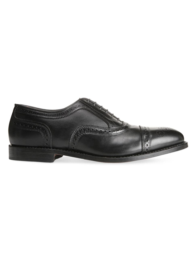 Shop Allen Edmonds Men's Strand Leather Cap-toe Oxfords In Black