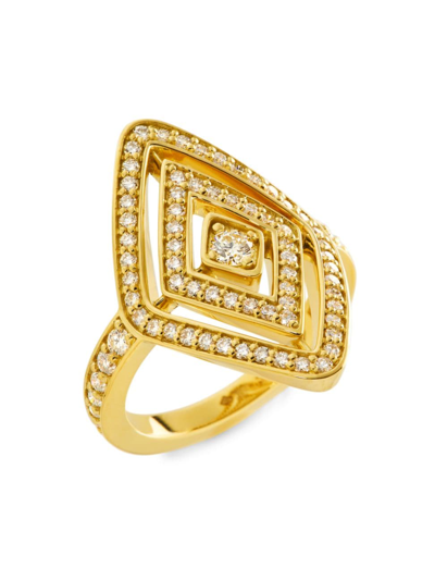 Shop Roberto Coin Women's Diamante 18k Yellow Gold & 0.85 Tcw Diamond Ring
