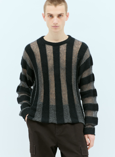 Shop Brain Dead Fuzzy Threadbare Sweater In Black