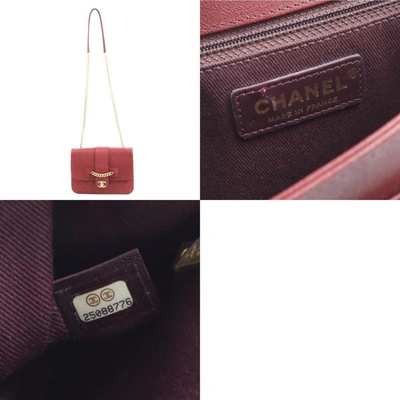 Pre-owned Chanel Matelassé Burgundy Leather Shopper Bag ()