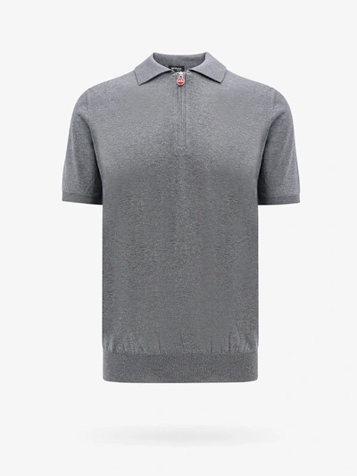 Shop Kiton Ciro Paone Polo Shirt In Grey