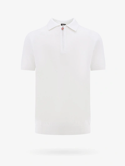 Shop Kiton Ciro Paone Polo Shirt In White