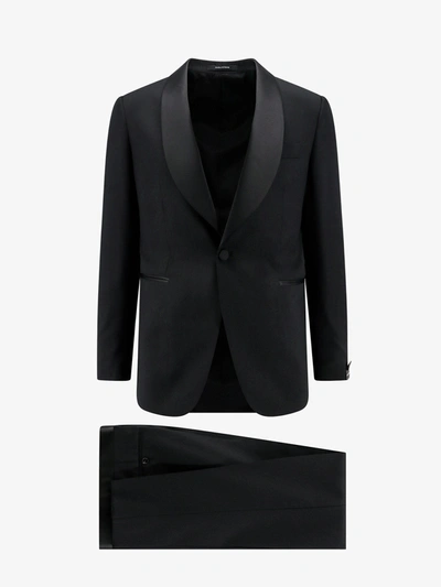 Shop Tagliatore Suit In Black