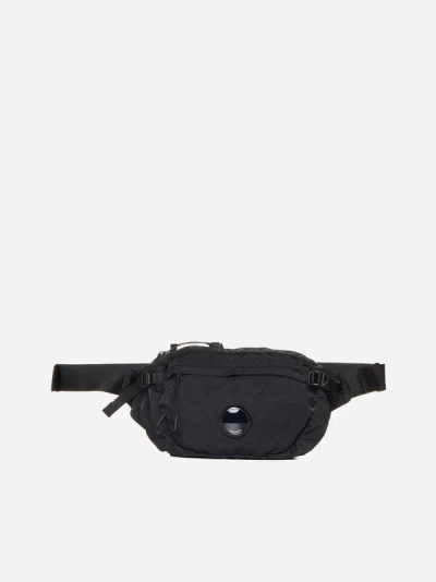 Shop C.p. Company Nylon Crossbody Belt Bag In Black
