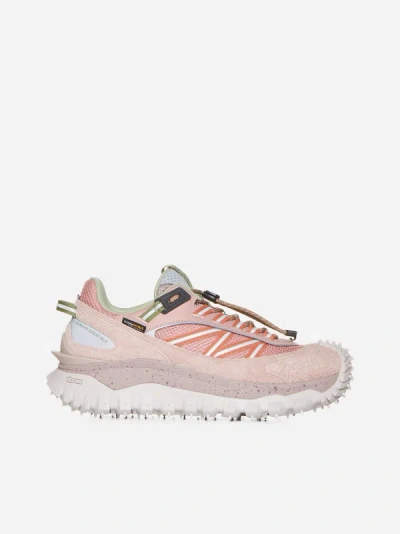 Shop Moncler Trailgrip Low Top Sneakers In Pink